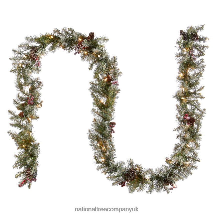 Greenery | National Tree Company 9 ft Dunhill(R) Fir Garland with Clear Lights F2L4F346